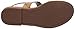 Naturalizer Womens Taylor T-Strap Slingback Flat Sandal Saddle Tan Brown 5 M