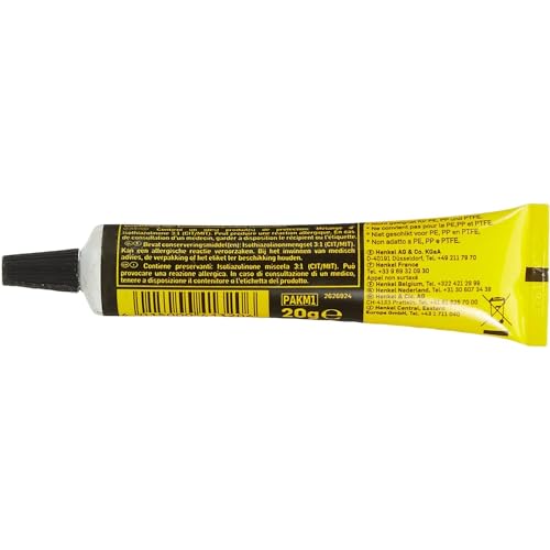 Pattex Multi Alleskleber 2 x 20 g in unkaputtbarer Tube, lösemittelfrei, extrastark, schnell und sauber, tropft nicht, kraftvoll