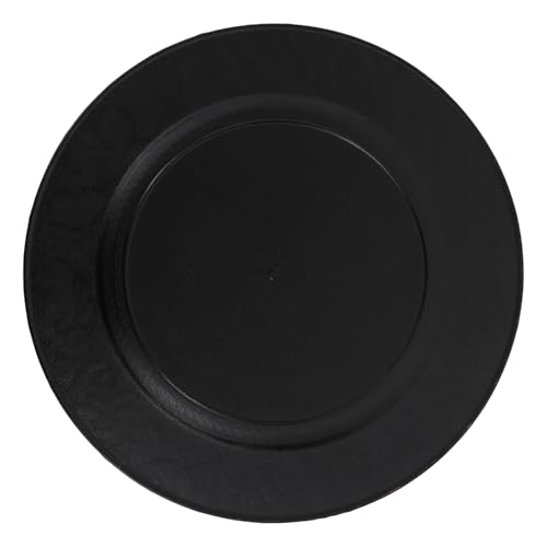 Platos Cargadores Antiguos Plástico Redondo 13 Pulg 50 Pzs miniatura 7