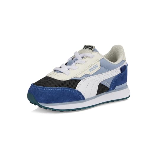 PUMA Unisex-Child Alternative Closure Shoes Kids Future Rider Sneaker, Gray Violet-Classic Green, 4 US Toddler2