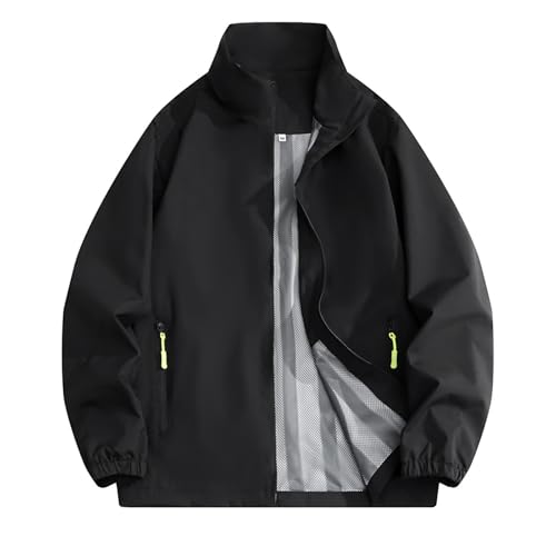 Chaqueta de verano para mujer ligera y cortavientos forrada en color negro talla L