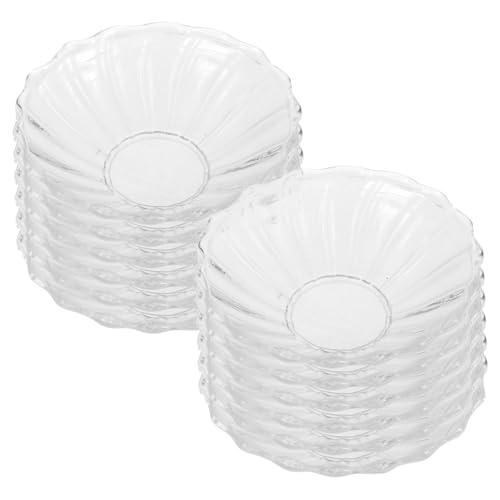 Garneck Portacandele Antigoccia in Plastica Trasparente, Vassoio Raccogli Gocce per Candele a Decorazione da Tavola, Set da 12 Pezzi per Protezione e Decoro in Sala da Pranzo