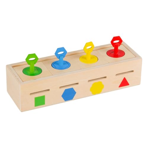 Bohany Surtido de colores juguetes sensoriales | Juguetes de madera para la promoción temprana con formas - clasificación de formas, juguetes educativos para el desarrollo de juegos para cumpleaños y