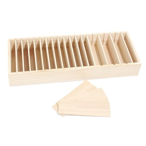 FOMIYES Diademas y Accesorios de Organizador de Joyería de Madera con Compartimentos Expositor Tiendas y Hogar Almacenamiento Práctico y Decorativo