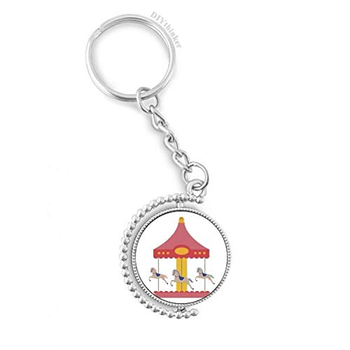 Porte-clés rotatif carrousel multicolore pour retrouver facilement vos clés de maison dans le sac
