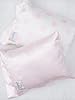 Little Giraffe Satin Decor Pillow - Ultra-Soft Feather Yarn Knit with Elegant Satin Trim - 10" x 13", Pink #1