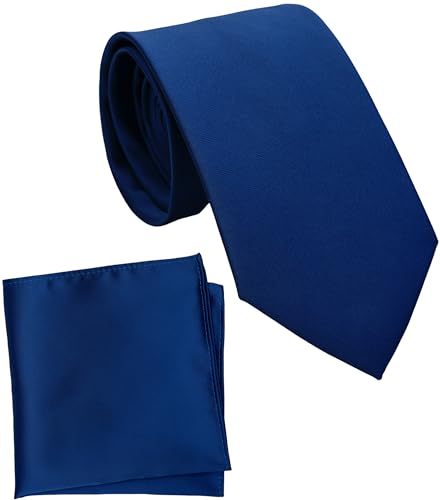 Image of Classic Tie and Pocket Square Set for Men, 3.2-Inch Standard Width