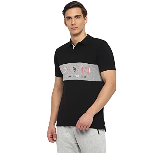 Image of OFF LIMITS Men Colourblocking Cotton Polo T- Shirt