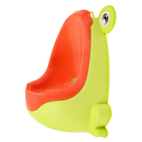 MUSISALY 幼児用壁掛けトイレトレーニング小便器 蛙形デザイン 男児向け省スペース尿器 こぼれ防止適容量 取り外し簡単清掃可能