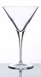 Luigi Bormioli Crescendo 10 Ounce Martini Glasses, Set of 4,Clear