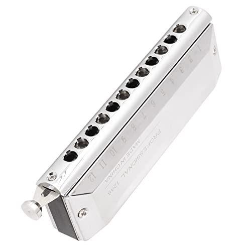 Harmonicas 12 trous, harmonica chromatique à couverture épaisse en métal, bonne étanchéité à l’air, forte résonance pour… - Les Beatles, Paul McCartney, John Lennon, RIngo Starr, George Harrison Harmonicas 12 trous, harmonica chromatique à couverture épaisse en métal, bonne étanchéité à l'air, forte résonance pour… – Image 3
