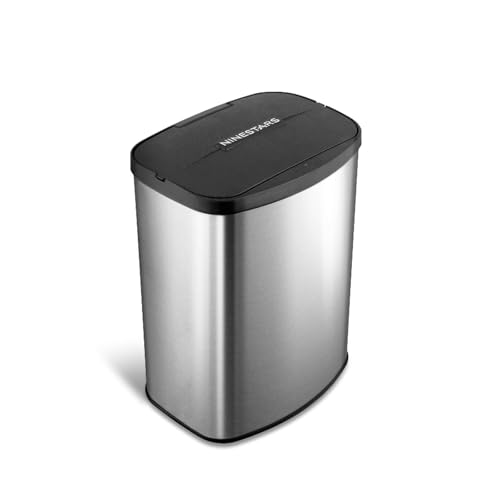 Bote de basura inteligente de acero inoxidable 8L con sensor de movimiento