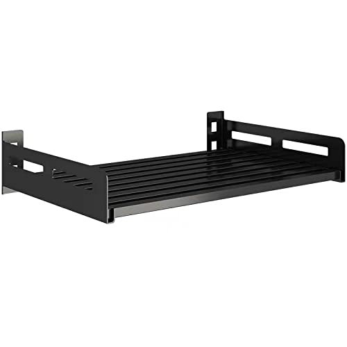 MILAD™ Metal Kitchen Home Wall-Mounted Oven Rack Mounting Bracket Hanger( 60 L x 40 W x 12 H in CM’s, Black Color, OS-23)