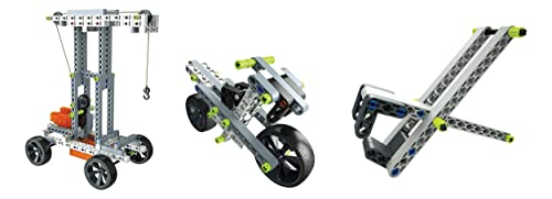 Clementoni - 52181 - Science et Jeu - Mon Atelier de Mécanique - Véhicules et Machines - Jeu de Construction et Création pour Enfants - Dès 8 Ans et Plus - 50 Modèles Réalisables