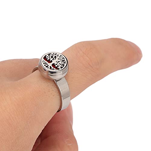 Anel Difusor de óleo Essencial, Anel de Dedo de óleo Essencial Casual Moda Portátil Mini para Mulher