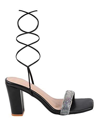 Image of TRYME Stylish Fashionable Ethnic 2 Inch Block Heel Sandal For Women's And Girls