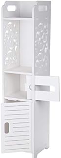 Shoze Waterproof Storage Cabinets Narrow Storage Cabinet Furniture for Kitchen Corridor Entrances and Bedrooms Drawer Unit Storage White