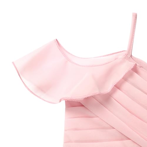 IBTOM CASTLE Toddlers Girls Formal Dress Off-Shoulder Chiffon Flower Girl A-line Party Dress Pageant Evening4