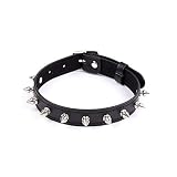 ESTILO ÚNICO: este excelente collar para perros tiene púas, niquelado y tiene un acabado plateado brillante. De moda y duradero.