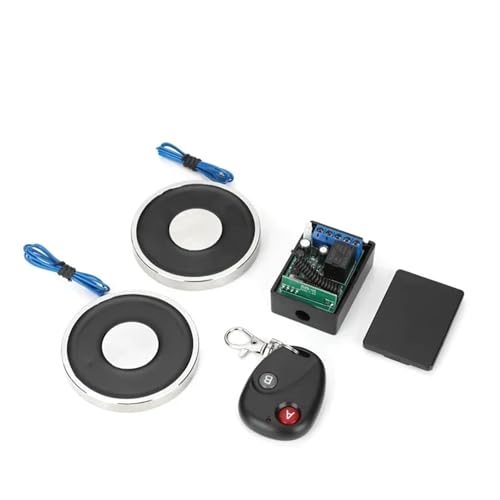 Électroaimant 70/9 12V DC avec télécommande sans fil pour levage de 15 kg