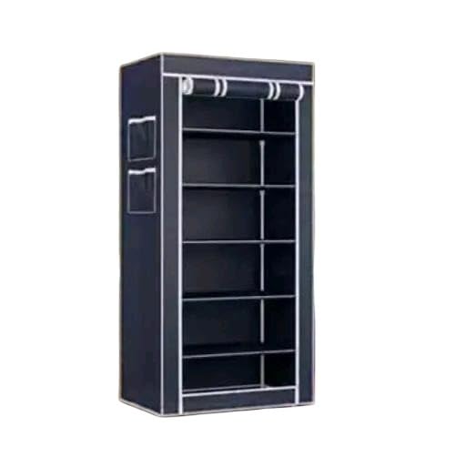 Multi Layer Storage Organizer Stand for Shoes Covered Dustproof Storage Solution for Homes Blue-image-11