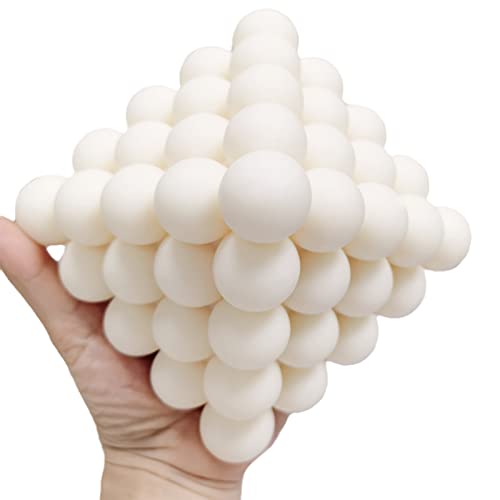 Lsleva Pyramid Bubble Cube Silicone Candle Molds, Diy 3D Geometric Spherical Candle Mold For Candle Making Resin Soap Casting, Quadrilateral Ball Molds For Boho Style Home Decor Ornament #TOP2