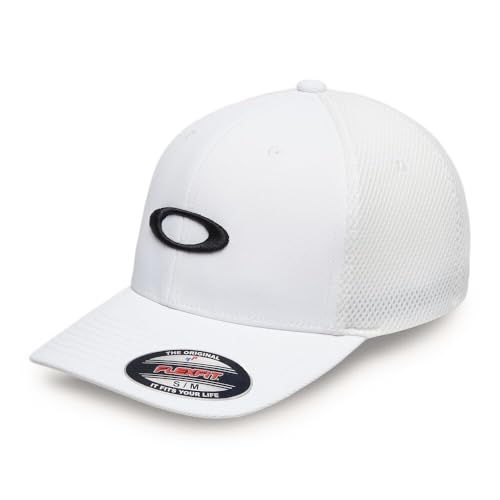 Oakley Herren Ellipse Mesh Hat Verschluss, Weiß/Schwarz, L/XL