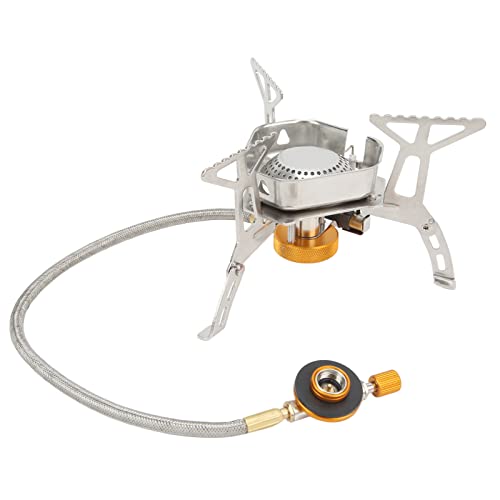Portable Design Backpacking Stove - Foldable, NonSlip, Windproof Outdoor Cam Hot Pot Barbe Cooker