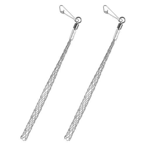 MingQiEven 2 pezzi 3/4 "Grip Wire Pulling Grip Mesh Cable Pull Metal Cable Pull Socks Wire Pull Tools Wire Pull Grip Sock for Electrical Pull Grips, Adatto per cavi leggeri e pesanti