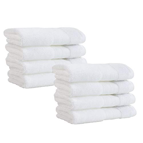 Made Here American Heritage By 1888 Mills 100% Organic Cotton Luxury Washcloth(8Pk) - White #TOP1