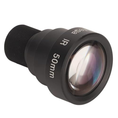 Lentille de placage, 50mm 5MP HD M12 Interface en Alliage d'aluminium HD lentille de placage lentille de Carte Fixe caméra de sécurité CCTV caméra réseau de sécurité Objectif Grand Angle