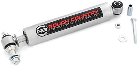Rough Country 8731730 N3 Steering Stabilizer for Jeep TJ, XK, MJ, ZJ, WJ, and GM 2500, 3500 HD