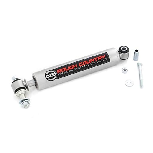 Rough Country N3 Steering Stabilizer for Jeep TJ, YJ, XJ, ZJ & GM - 8731730
