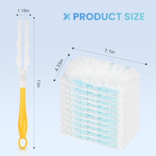 Image of 50-Pack 180 Duster Refills for Swiffer Duster Refill, Ultra Sticky Cleaning Duster, Effortless Dusting for Furniture, Fans, Shelves, Long-Lasting & Fragrance-Free with 1 Handle