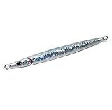 ロングウェイブスラッシャー Basic Aタイプ メタルジグ 200g ルアー リアルカラー ジグ ジギング トンジギ 釣り具 BAKSTORM バクスト Silver