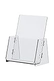  Vorteilspack - Sparpack 5 x Postkartenständer A6 - zerlegbar - Postkartenhalter - Prospektständer aus Acryl - Prospektaufsteller - Prospekthalter - DIN A6 / PETG - Postkartenformat - inkl. Versand