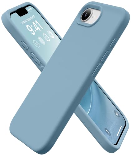 Image of GolbinBox Magnetic for iPhone 17e /16e Case, Silicone Cover, Moon Blue