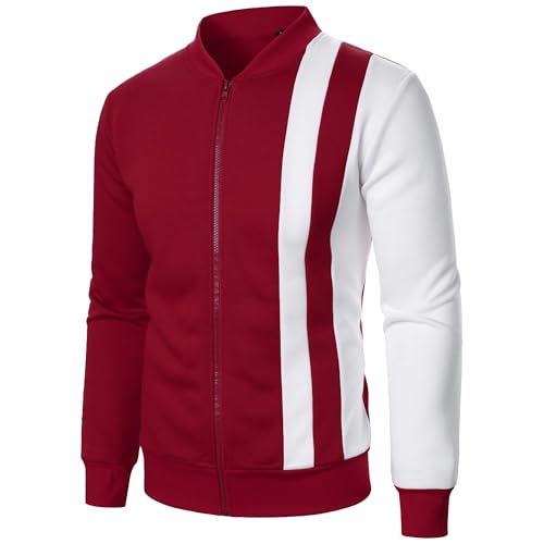 GUOYUXIAO Men's Coat Zipper Gym Long Sleeve Sport Blazer Casual Jacket For Men3