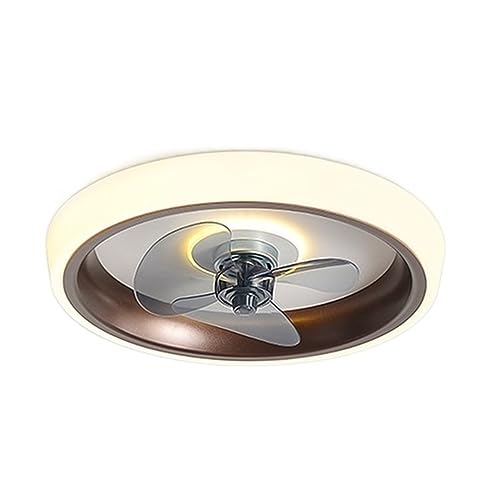 Ventilateur de plafond rose moderne DELURA 50cm avec éclairage et télécommande