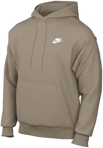 nike sportswear club fleece hoodie sweatshirt tan