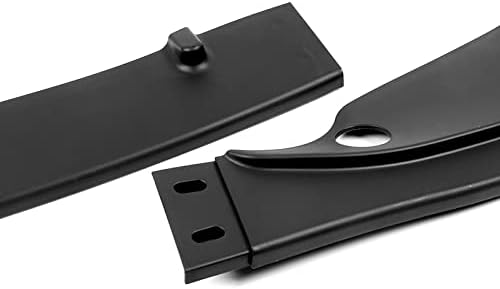 3PCS Front Bumper Lip Kit fit for compatible with 2001-2006 BMW E46 M3, H-Style Splitter Trim Protection Spoiler, Air-Dam-Chin-Diffuser (Unpainted Matt Black)