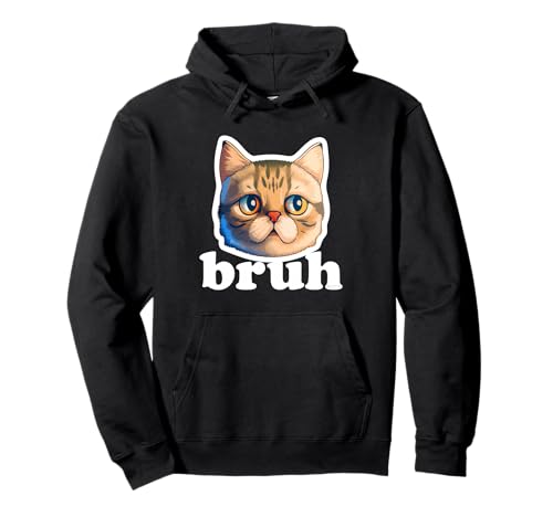 Funny Cat Says Bruh ? Cute Pet Cat Meme ���[���A �p�[�J�[