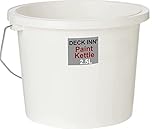DECK INN Plastic 2.5L Paint SupaDec Branded Kettle with Non-Drip Lid and Metal Handle (bucket with Lid)