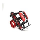 XIAOCE Für Yamaha XMAX125 Xmax250 XMAX300 XMAX400 Xmax CNC Motorrad Zubehör Getränke Wasser Flasche Trinken Tasse Halter(ROT)
