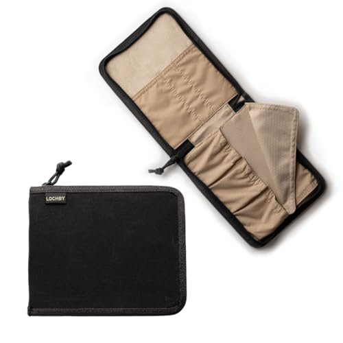 Watch Wallet: Ultra Slim & Rugged | Waxed Canvas Organizer for Casio, Apple, Bulova | Durable Travel Case for Watches & Accessories | Waterproof & Protective Design for Men