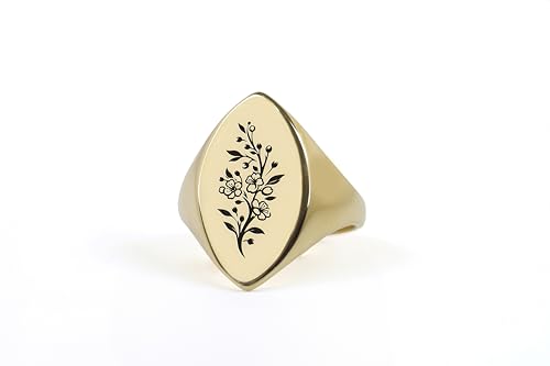 Bague marquise Cerisier : bijou de déclaration floral pour femme