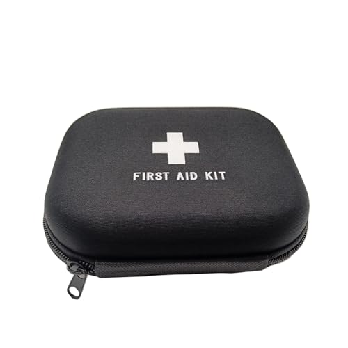 Image of First Aid Hard Case Empty First Aid Hard Case First Aid EVA Medicine Red Medical Bag for Home Health Emergency Pets Dog First Responder Camping Outdoors (Round 6.8x5.3x2.2 inch)