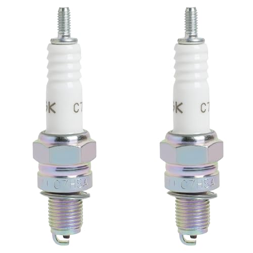 EuAcesry 2pcs CR7HSA/C7HS Bujía Reemplaza, Bujias Coche Gasolina, Bujía F6RTC/C7HS Sustituye