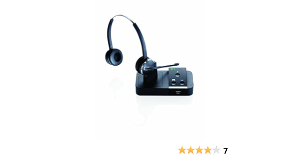 Jabra PRO 9450 Duo Flex-Boom - Professional Wireless Unified Communicaton Headset (Renewed)
