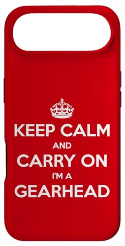 Keep Calm and Carry On I'm a Gearhead - �ʔ��� �X�}�z�P�[�X iPhone Air �p